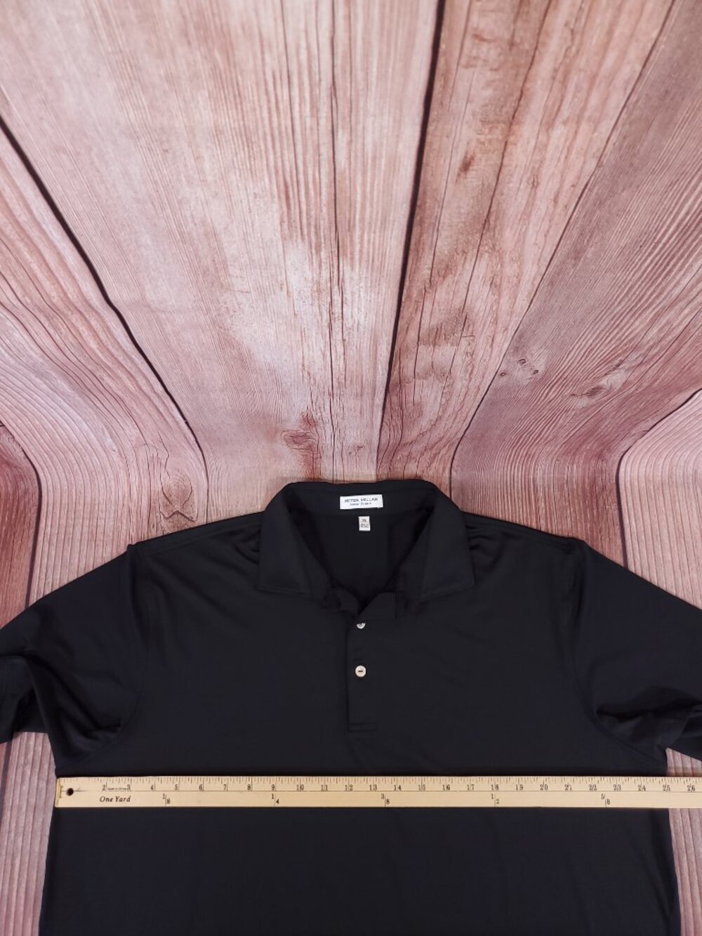 Peter Millar Summer Comfort Mens XL SS Golf Polo Shirt Black Performance - Picture 13 of 14